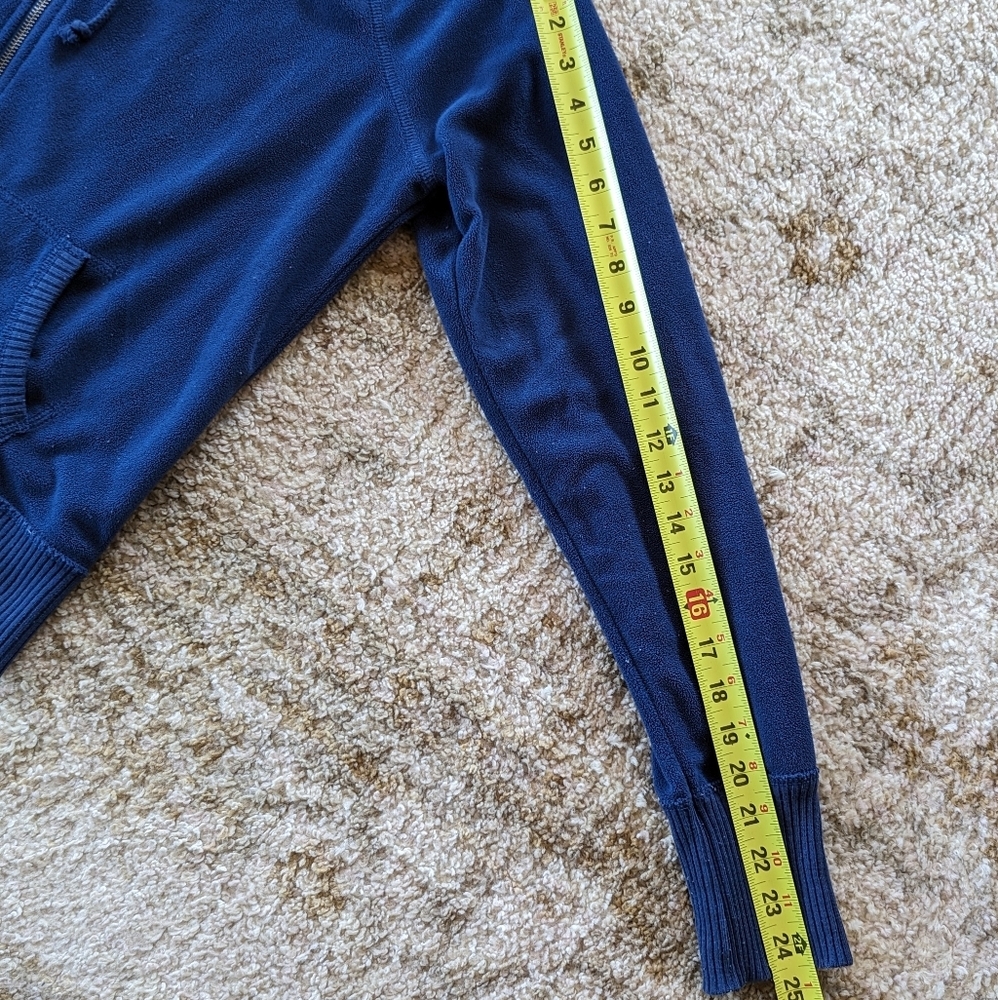 AMERICAN EAGLE OUTFITTERS Blue Fleece Zip Sherpa Lined Hoodie Women's Size XL - Picture 5 of 8